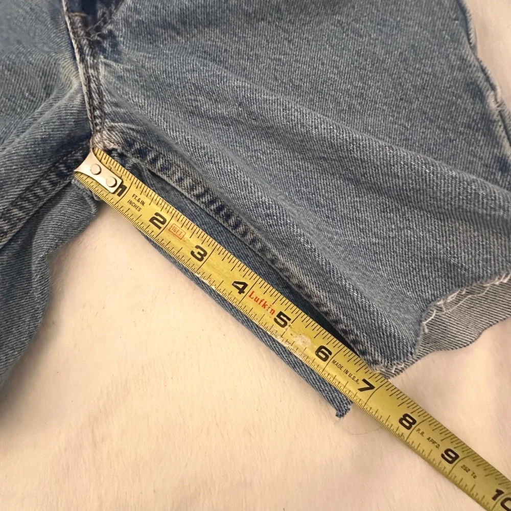 Levi's 550 Denim Shorts Boys 9  Excellent Vintage Relaxed Fit Slim Cut Off Retro